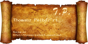Thomasz Pelbárt névjegykártya